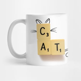 Cat Scrabble Mug